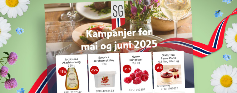 Kampanjeavis for mai og juni 2025