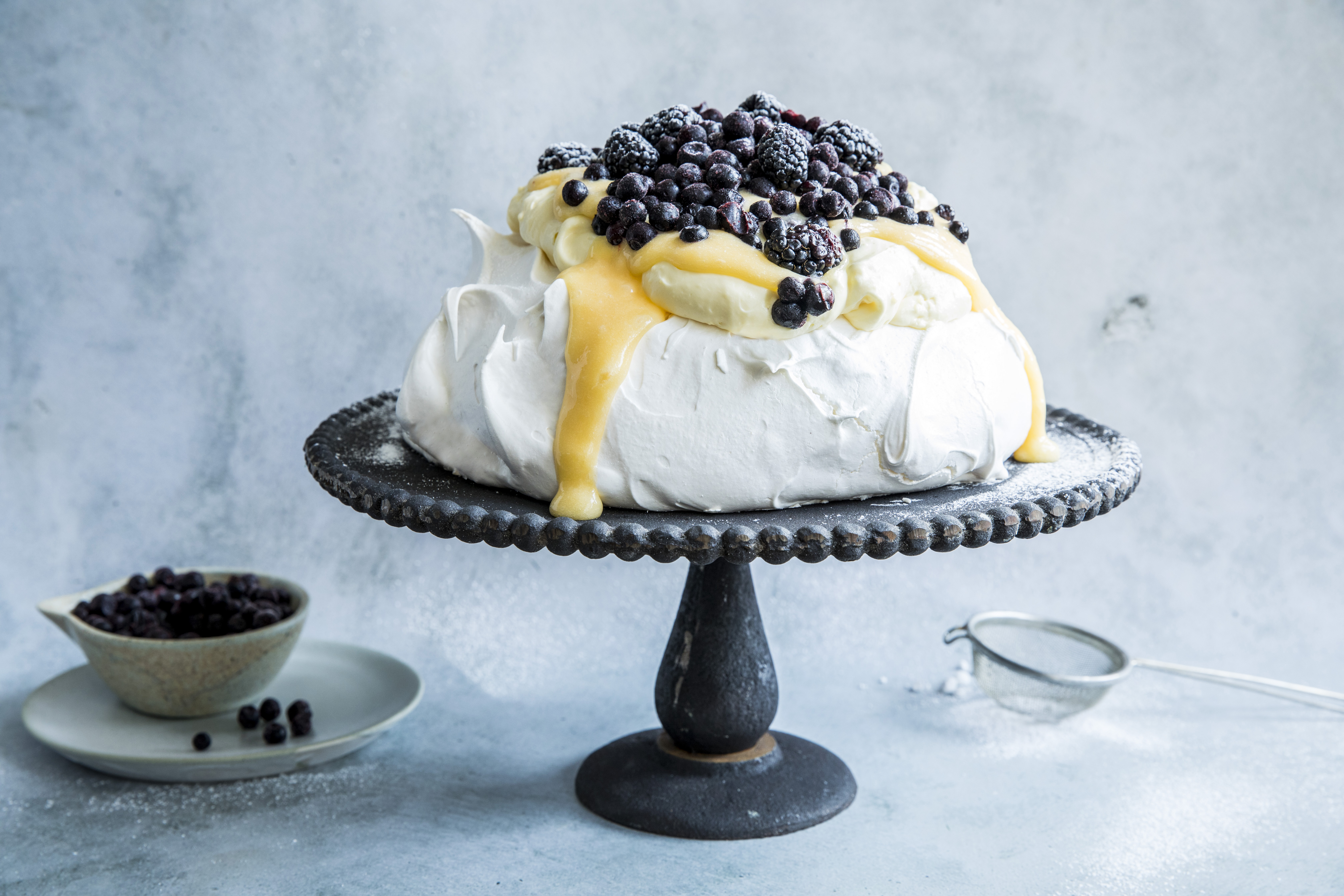 Pavlova med lemon curd